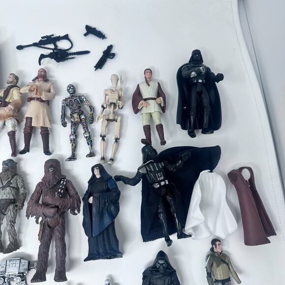 Vintage Star Wars Figurines Lot 90s Kenner Hasbro Collectible Toys Action Figure - Picture 8 of 16